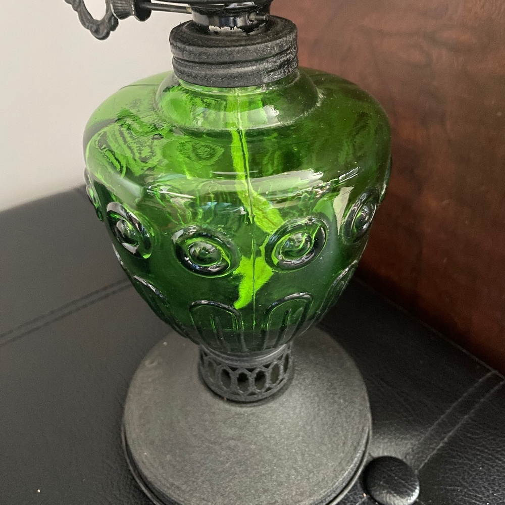 Vintage oil lamp base
